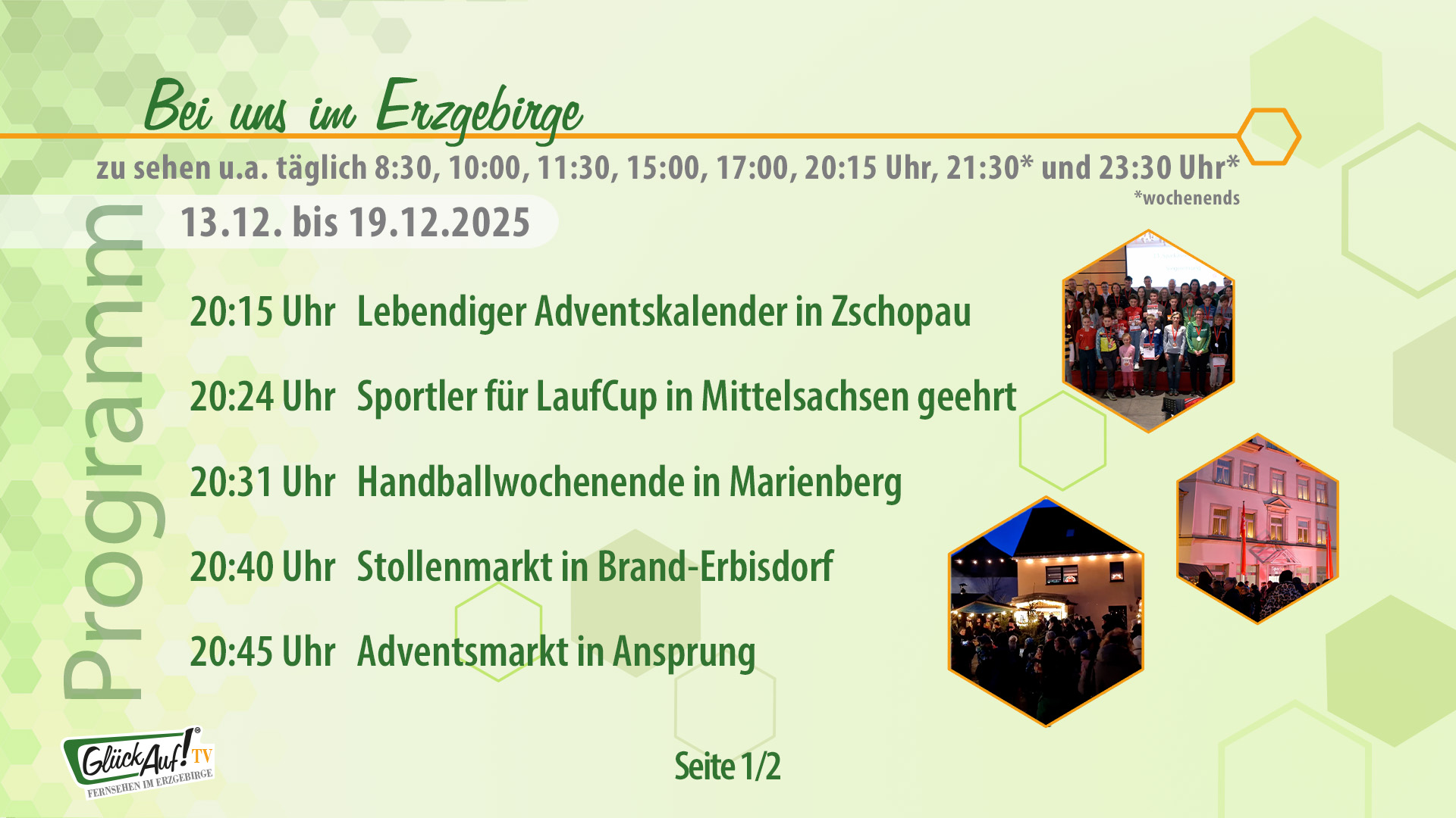 Bei uns im Erzgebirge für die Woche vom 13. bis 19.12.2025