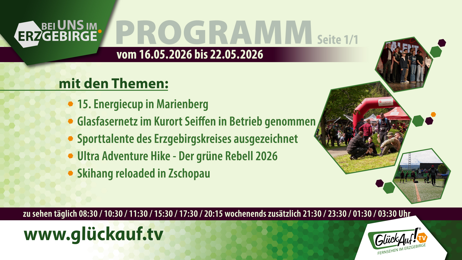 Bei uns im Erzgebirge für die Woche vom 16.05.2026 bis 22.04.2026